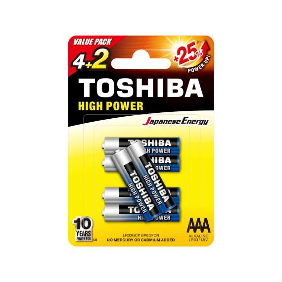 Lr03gcp Bp 6 2f Cn Piles Lr03 Pack De 6 Toshiba
