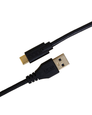 Cable UDG USB 3.0 C-A Noir Droit 1,5m