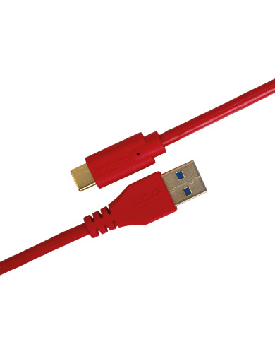 Cable UDG USB 3.0 C-A Rouge Droit 1,5m