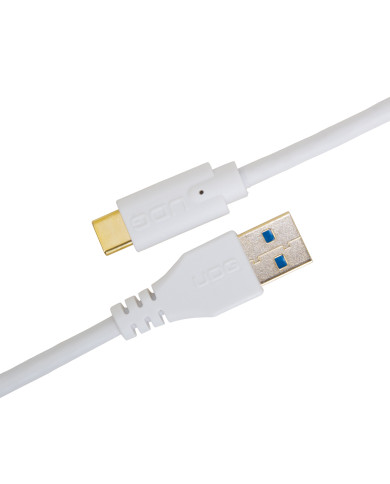 Cable UDG USB 3.0 C-A Blanc Droit 1,5m