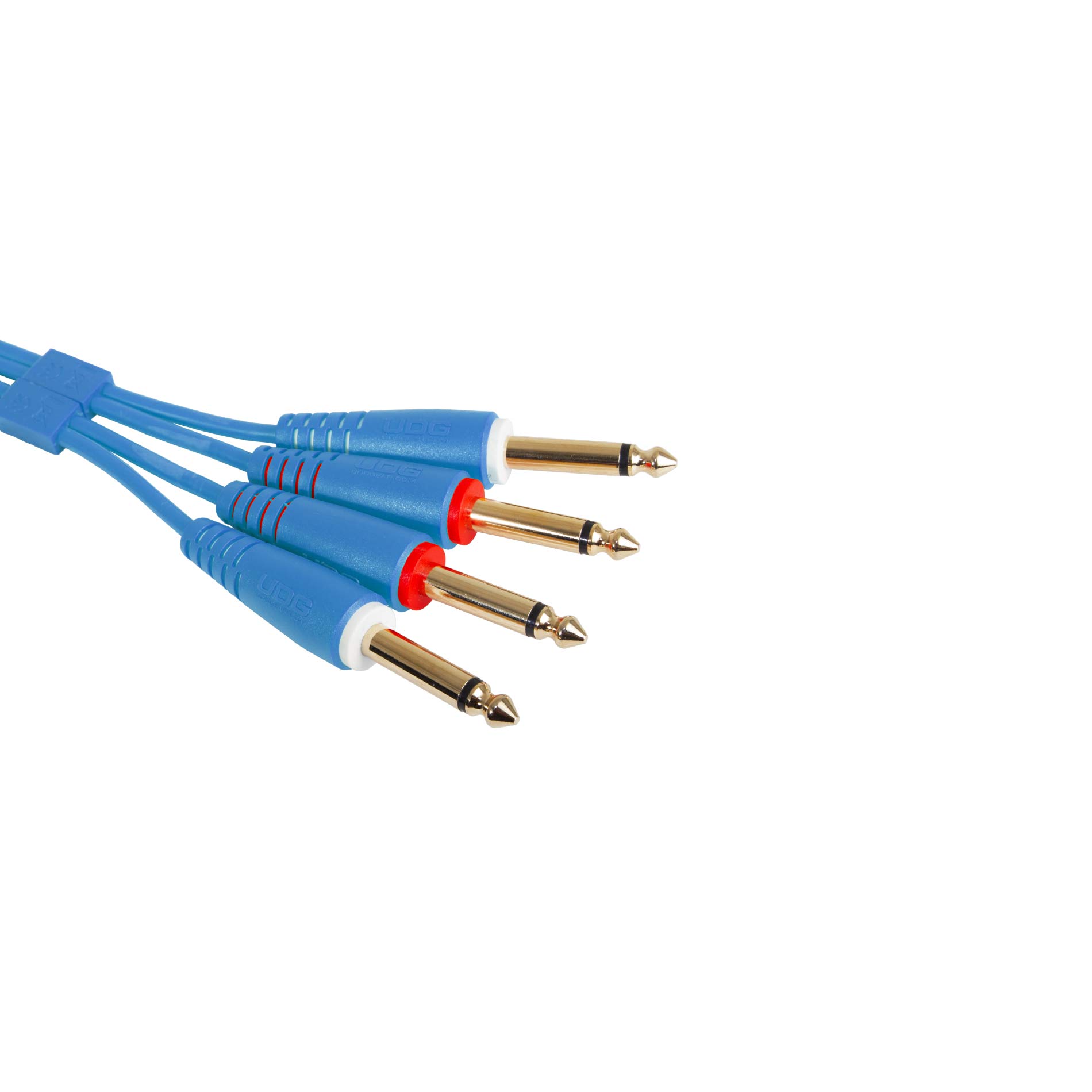 Cable UDG RCA Droit - RCA Coudé Bleu 3m - U 97005 LB